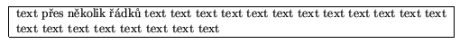 zar�movan� v�ce��dkov� text